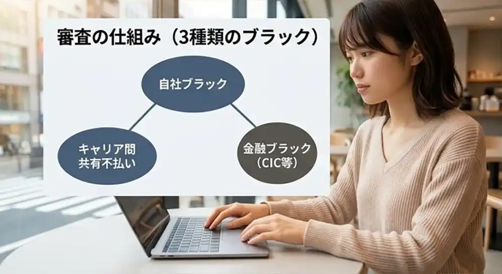 審査の仕組み・3種類のブラック