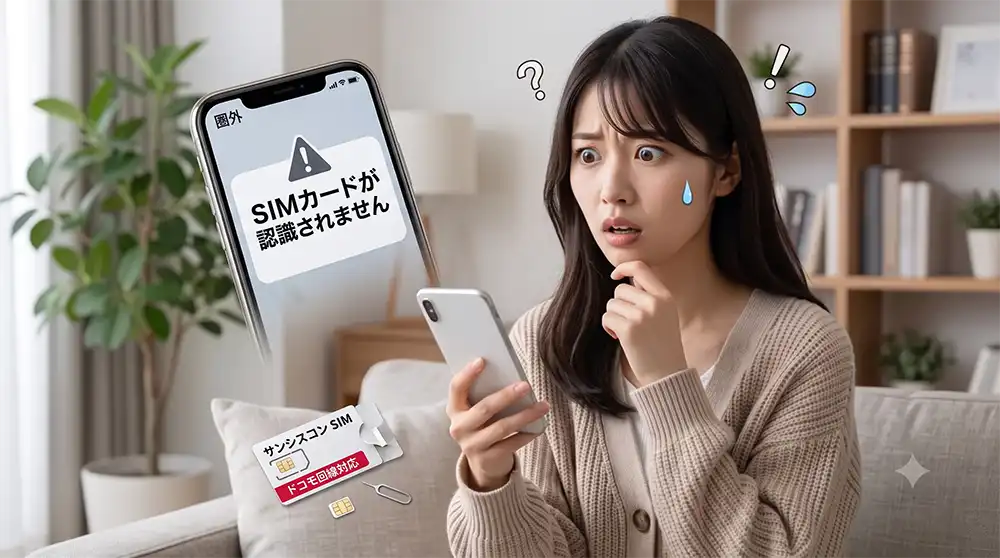 サンシスコンのSIMが使えない・繋がらない？